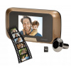 Digitální dveřní kukátko s kamerou ORNO OR-WIZ-1101, 3,2" LCD, zlaté 2KZWIZ1101