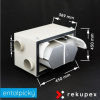 RECUBOX® ENTALPICKÝ OPEN EX 03/300 - 480 m3/h. (vyjmutelný výměník v opláštění, rekuperační box, rekuperace vzduchu)