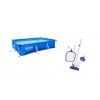 Bestway Bazén Bestway Steel Pro Frame s čisticí sadou (balíček) - bazén s ocelovým rámem a 7dílnou sadou pro údržbu - 300x201x66 cm - modrý - PVC