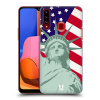 HEAD CASE plastový obal na mobil Samsung Galaxy A20s vzor Americká pýcha SOCHA SVOBODY (Pouzdro plastové HEAD CASE na mobil Samsung Galaxy A20s vzor Americká pýcha SOCHA SVOBODY)