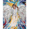 zuty Malování podle čísel - Andělská žena, 40x50 cm, bez rámu a bez vypnutí plátna