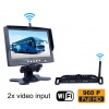 Wi-Fi kamerový set do auta - 7 "monitor + FULL HD couvací kamera s 5x IR LED pro noční vidění