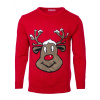 Vánoční svetr se sobem Reindeer červený S