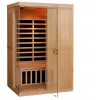 HealthLand DeLuxe 2200 CAR infrasauna pro 2 osoby s karbonovými topidly