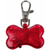 Trixie Kost svítící přívěsek na obojek červený pro psy 4,5 x 3 cm