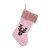 Mikulášské sobí boty v růžové barvě 50 cm - Sezónkovo