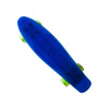 Plastik Penny Board MASTER 22" se svítícími kolečky - modrý