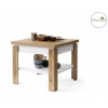 Casarredo Konferenční stolek rozkládací LEO 65x65 cm dub wotan/bílá