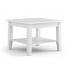Bílý nábytek Konferenční stolek Belluno Elegante, malý, bílý, masiv, borovice