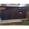Ocelovekonstrukce.biz | Plechová montovaná garáž 6×3m – tmavě hnědá/černá