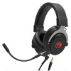 Marvo HG9052, sluchátka s mikrofonem, ovládání hlasitosti, černá, 7.1 (virtualně), červeně podsvícená, 7.1 (virtuálně) t - HG9052