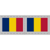 Dočasné nalepovací tetování pro fanoušky vlajka Rumunska, Romania