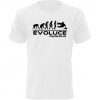 Pánské tričko Evoluce Parkour - M / Bílá