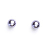 ČIŠTÍN s.r.o Stříbrné náušnice synt. perla 6 mm, perlové náušnice, NŠ 1183 fialová B 13191