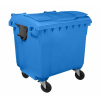 Plastik Gogic Plastový kontejner 1100 l modrý ploché víko