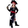 Paper Design Kostým Pirátka, šaty s páskem a klobouk 110-120cm
