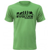 Pánské tričko Evoluce Parkour - M / Zelená