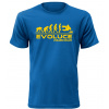 Pánské tričko Evoluce Parkour - XL / Modrá