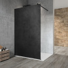 Sapho VARIO BLACK jednodílná sprchová zástěna k instalaci ke stěně, deska HPL Kara, 1100 mm GX2611GX1014