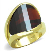 Stříbrný, pozlacený dámský prsten s Cubic Zirconia Stříbro 925 - Jill (Dámský stříbrný, pozlacený prsten s CZ krystalem )