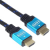 PremiumCord Ultra HDTV 4K@60Hz kabel HDMI 2.0b kovové+zlacené konektory 1,5m bavlněné opláštění kabelu - PremiumCord kphdm2m015