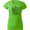 Hobbytriko Tričko pro zdravotní sestru - Nejlepší zdravotní sestřička Barva: Apple Green (92), Velikost: S, Střih: dámský