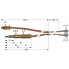 102115Termočlánek M9x1 L 500mm zástrčka ø 4,8 mm s přerušovačem F 6,3mm