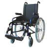 Invalidní vozík odlehčený pro amputáře PLURIEL—Barva modrá metalíza, šířka sedu 45cm
