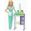 Barbie Povolání Dětská doktorka s miminky