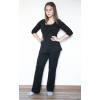 Albero dámské těhotenské kalhoty z biobavlny - černá - Velikost oblečení pro dospělé: XL