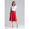 FIGL Červená vzdušná sukně m628 red velikost: xl