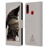 Pouzdro HEAD CASE pro mobil Samsung Galaxy A20S - Assassins Creed Odyssey Alexios profil tváře (Otevírací obal, kryt na mobil Samsung Galaxy A20S Assassin's Creed pohled z boku Spartský bojovník)