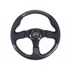 NRG sportovní volant Carbon Fiber s průměrem 315 mm, v kombinaci karbon / kůže, s dvěma barvami prošívání Červená