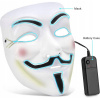 Svítící LED maska Anonymous červená