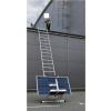FISTAR Žebříkový střešní výtah pro fotovoltaiku s navijákem 12 m + transportní vozík pro fotovoltaické solární panely