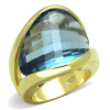 Stříbrný, pozlacený dámský prsten s Cubic Zirconia Stříbro 925 - Gabriella (Dámský stříbrný, pozlacený prsten s CZ krystalem)