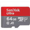 SanDisk Ultra 64GB microSDXC karta, UHS-I U1, + adaptér - SanDisk microSDXC UHS-I U1 64 GB SDSQUAB-064G-GN6MA