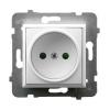 Zásuvka jednonásobná proudový chránič do zásuvky Bílý Ospel Aria GP-1UP/m/00