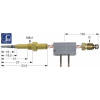 102254Termočlánek M9x1 L 1000mm M8x1 s přerušovačem pájený spoj