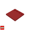 LEGO® Dílky LEGO Upravená Dlaždice 4x4 stady na jedné straně (6179) Barva: Tmavě-Červená