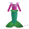 Šaty kostým mořská panna víla Ariel s dlouhým rukávem