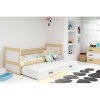 Signal Dětská postel s výsuvnou postelí RICO 200x90 cm Bílá Borovice