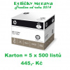 Hewlett Packard HP CHP910 COPY A4 500 listů, 80 g/m² 2) Balení: 5 ks - 2500 listů v kartonu