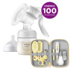 Odsávačka mateř. mléka Philips AVENT manuální + sada pro péči o dítě SCH400/52