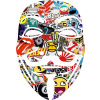 SAMOLEPKA Anonymous 001 maska (83 - Sticker bomb) NA AUTO, NÁLEPKA, FÓLIE, POLEP, TUNING, VÝROBA, TISK, ALZA