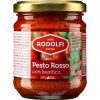 Pesto Rosso con basilico e Parmigiano Reggiano Rodolfi Vaso sklo - Červené pesto s bazalkou a Parmezánem