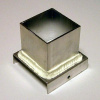 Ostatní, Plechová forma na odlévání svíček - krychle 56x56x56 mm