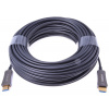 Kabel PremiumCord HDMI optický 20m Kabel, HDMI 2.0, optický, s Ethernetem, 4K při 60Hz, zlacené konektory, 20m, černý kphdm2x20