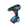 Akumulátorový vrtací šroubovák GSR 18V-50 Bosch Professional 06019H5000, 2x2,0 Ah bezuhlík