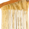 Šnúrková záclona Curtain 100x200 cm zlatá (provázková záclona na okno nebo závěs na dveře)